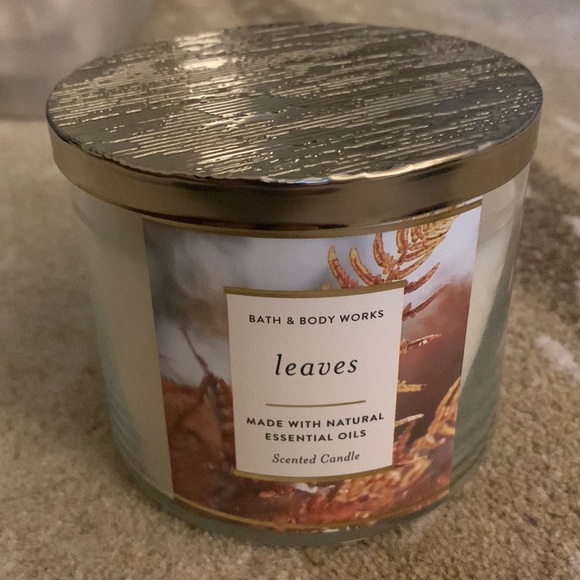 Bath & Body Works Accents Bath Body Works Leaves Candle Poshmark